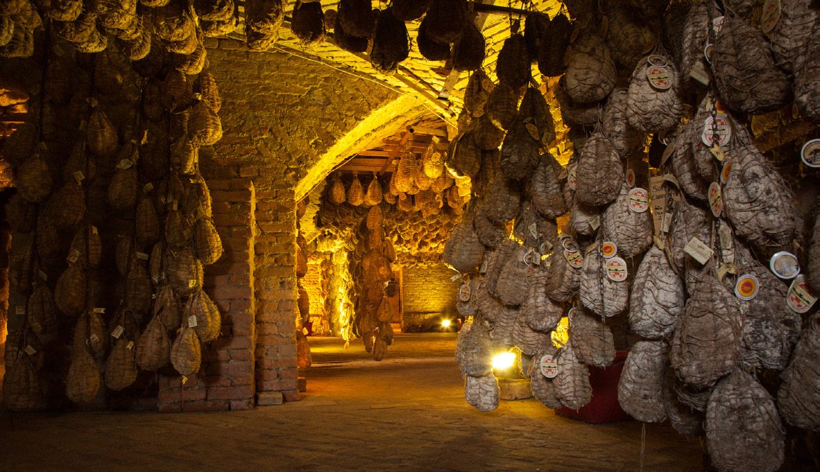 Le cantine dell'Antica Corte Pallavicina
